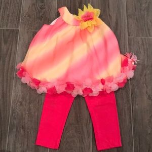 Rare Editions Capri and Tank Dress Set